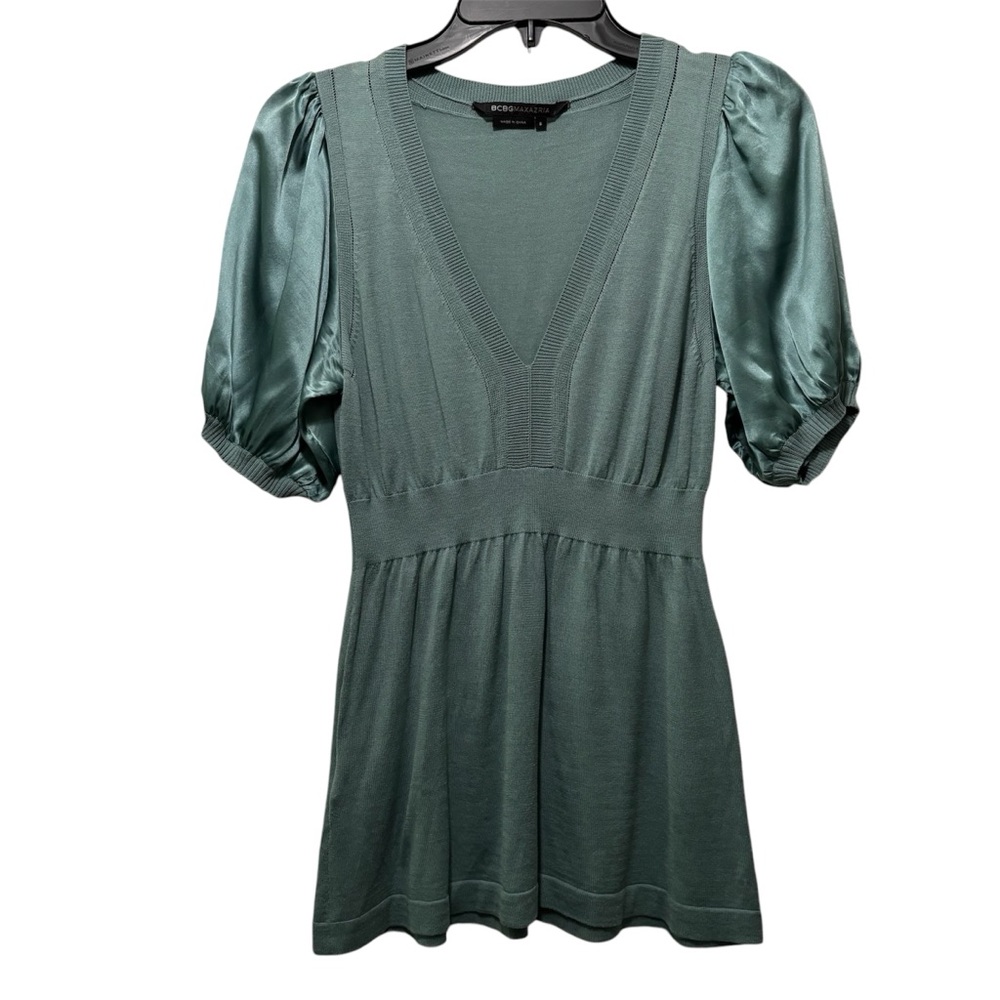 BCBG  Women's Silk blend babydoll Top